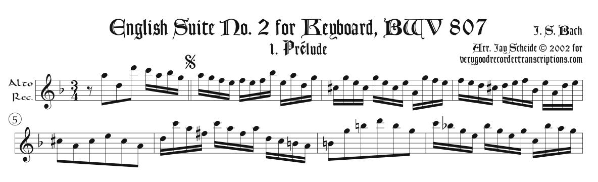 Solo Recorder Parts from the English Suites, Goldberg Variations, Misc. Keyboard, and Art of Fugue sections (not necessary if you get the versions with keyboard)