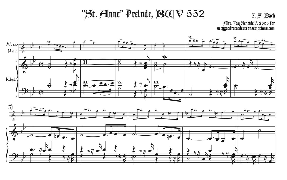 “St. Anne” Prélude, BWV 552