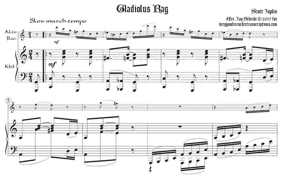 Gladiolus Rag, in two different versions