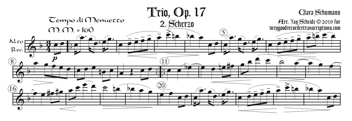 Scherzo from Trio, Op. 17
