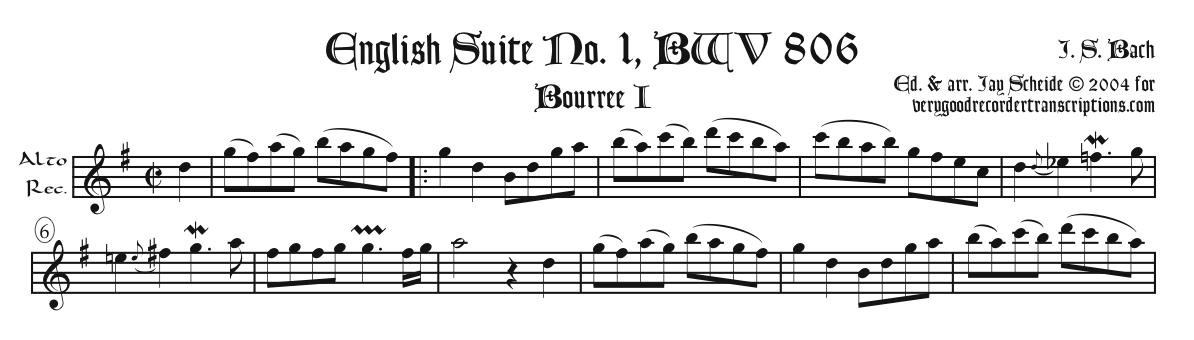 Solo Recorder Parts from the English Suites, Goldberg Variations, Misc. Keyboard, and Art of Fugue sections (not necessary if you get the versions with keyboard)
