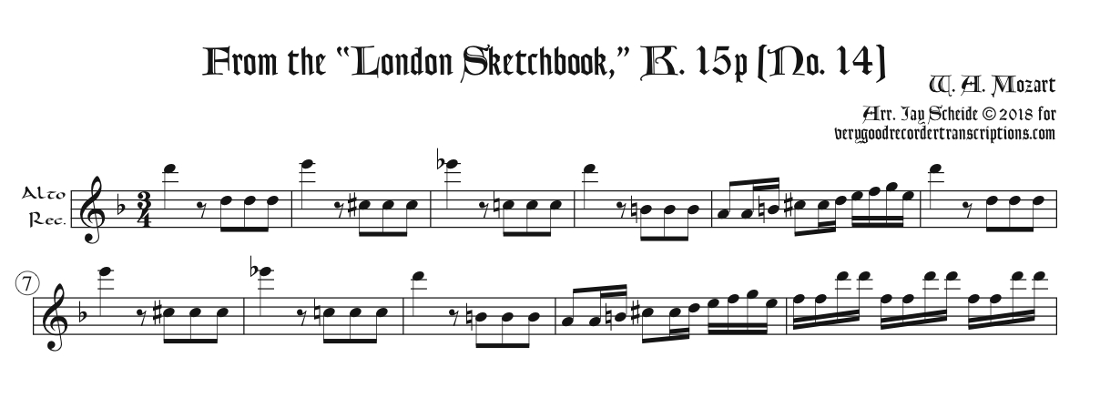 Solo recorder parts from Early Mozart (not necessary if you get the versions with keyboard.)