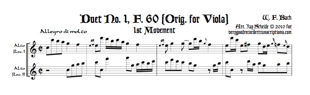 Duet No. 1 for Violas, F. 60