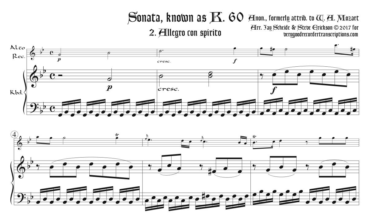 Sonata K. 60, formerly attributed to Mozart, 2nd Mvmt.