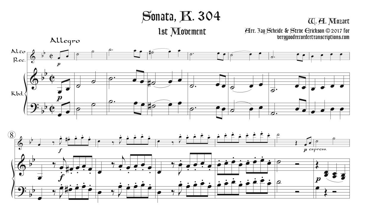 Sonata, K. 304