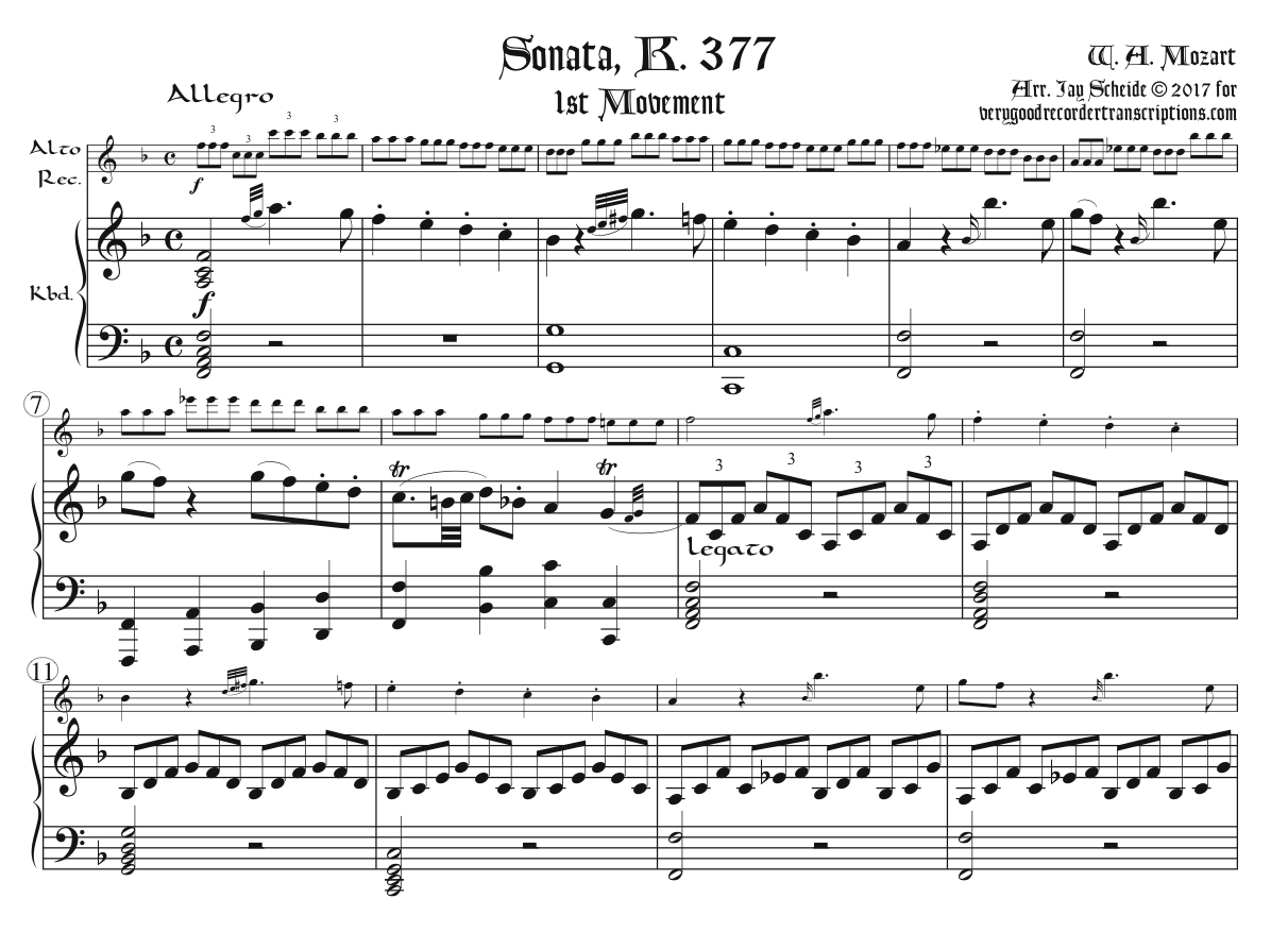 Sonata, K. 377
