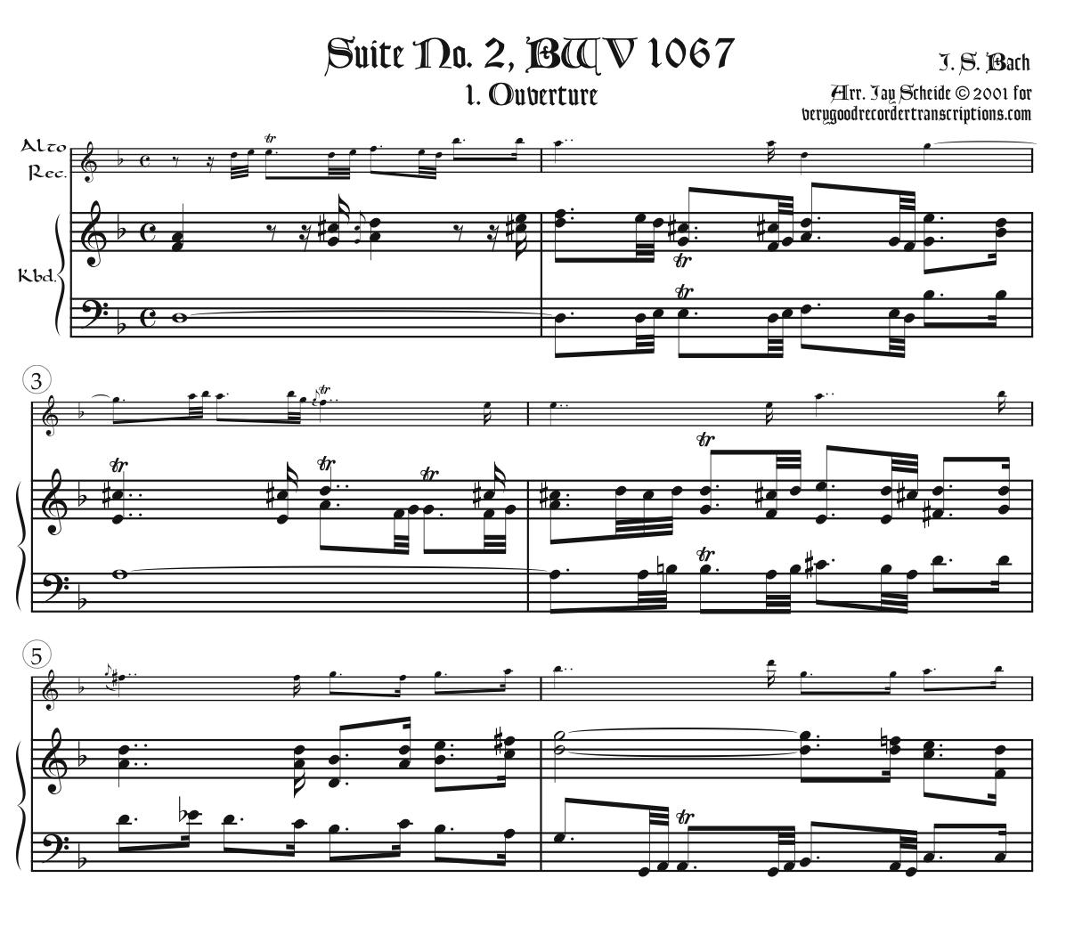 Orchestral Suite No. 2, BWV 1067