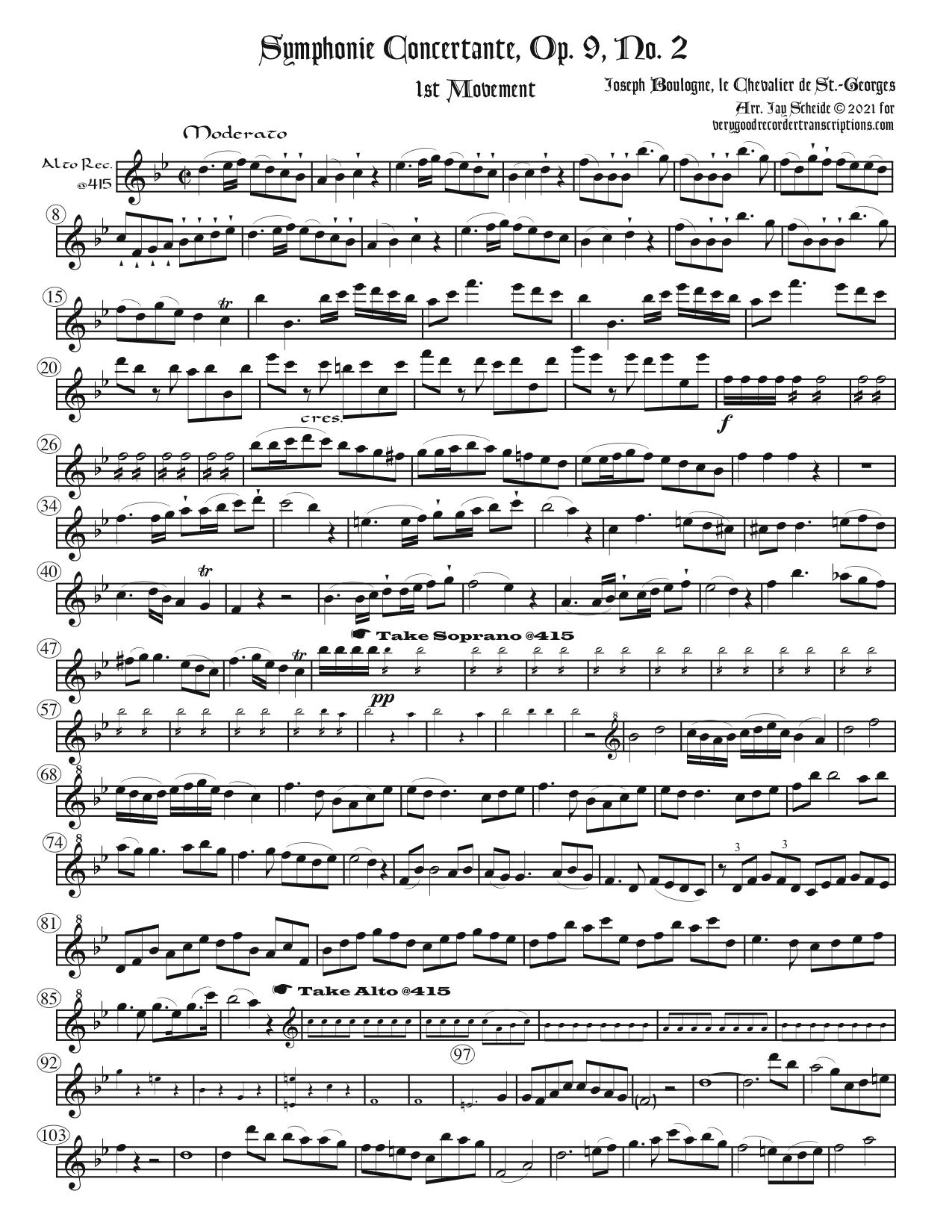 Symphonie Concertante, Op. 9, No. 2