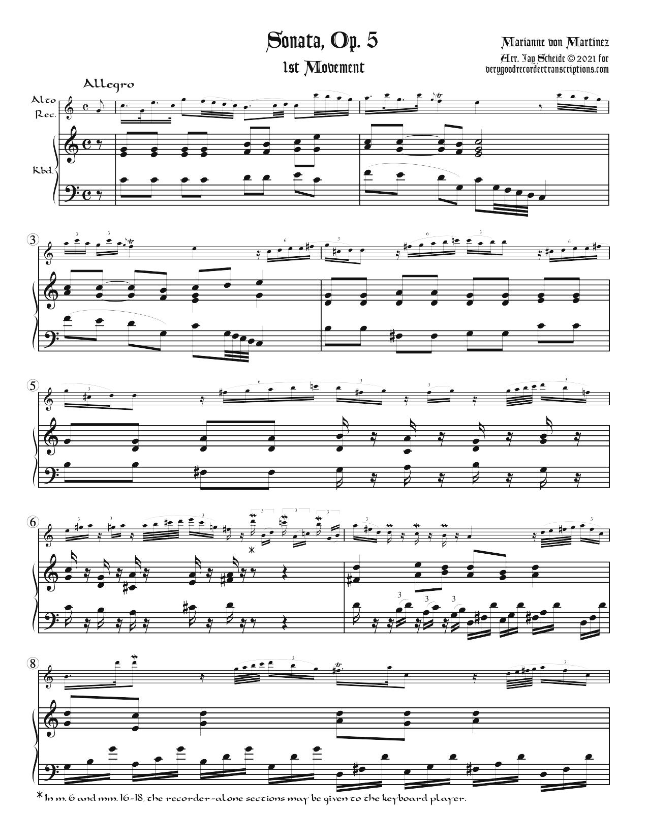 Sonata, Op. 5
