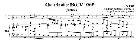 Concerto, BWV 1059
