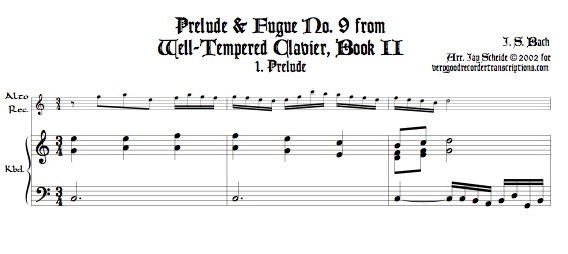 Prélude and Fugue No. 9, BWV 878