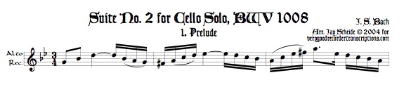 Prelude & Gigue from Suite No. 2, BWV 1008
