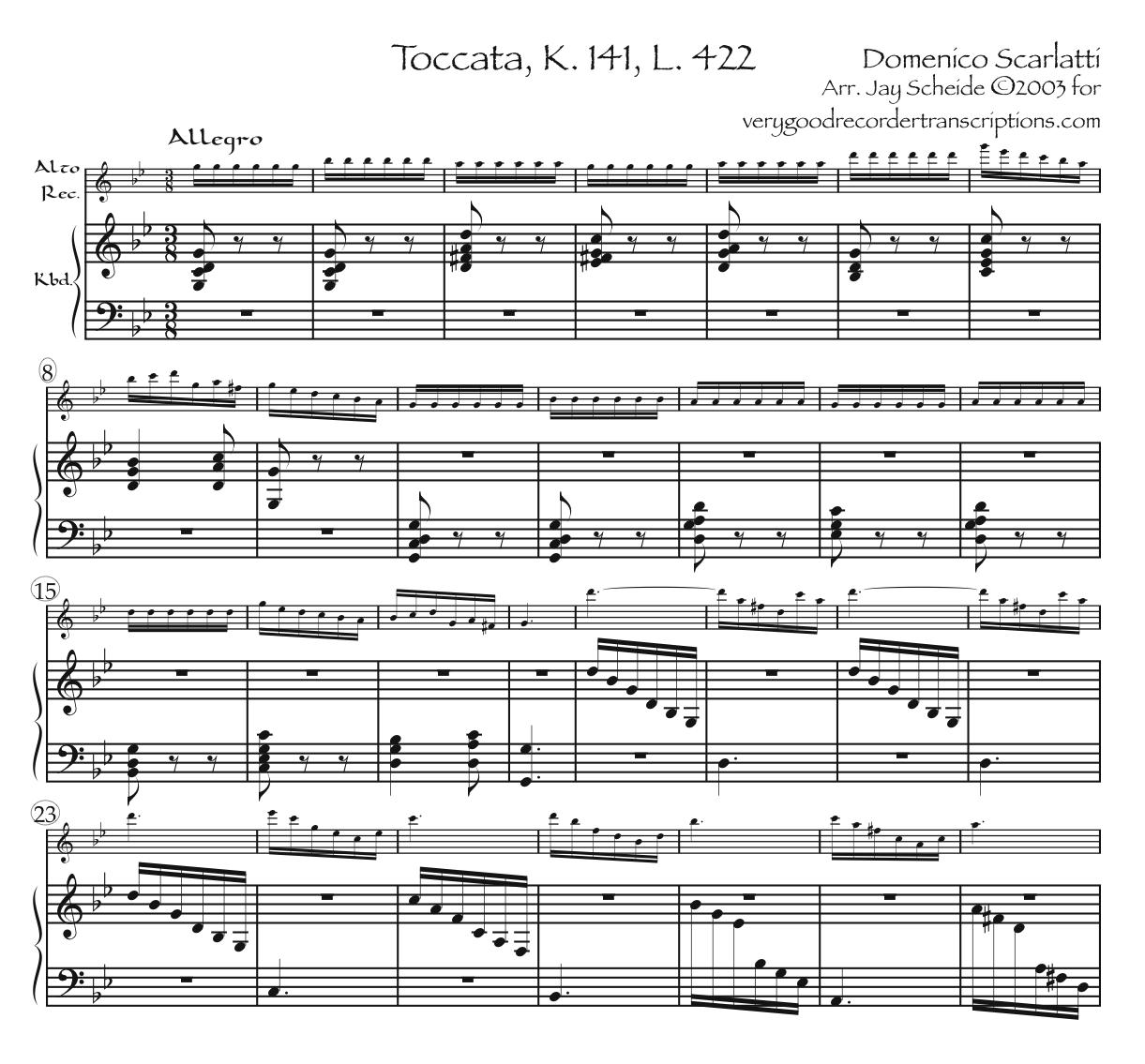 Toccata K. 141, L. 422, P. 271—really hard, medium hard, and easier versions