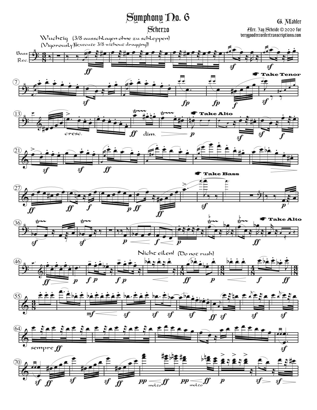 Scherzo from Symphony No. 6