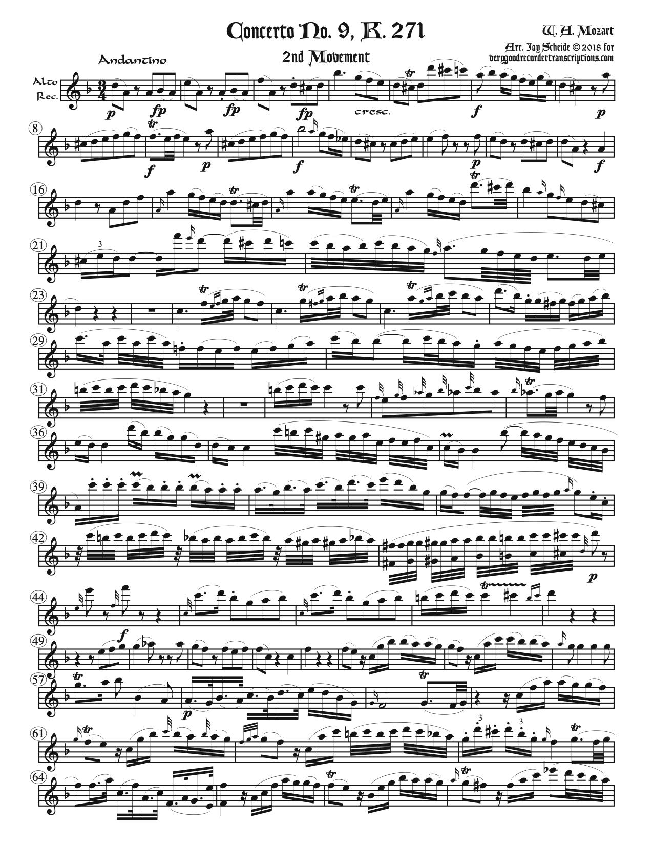 Five slow movements from the Piano Concertos