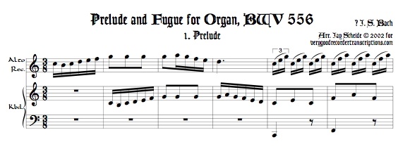 Prélude and Fugue, BWV 556