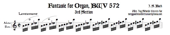 Fantasie, BWV 572, 3rd Section