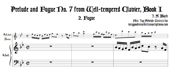 Fugue No. 7, BWV 852/2