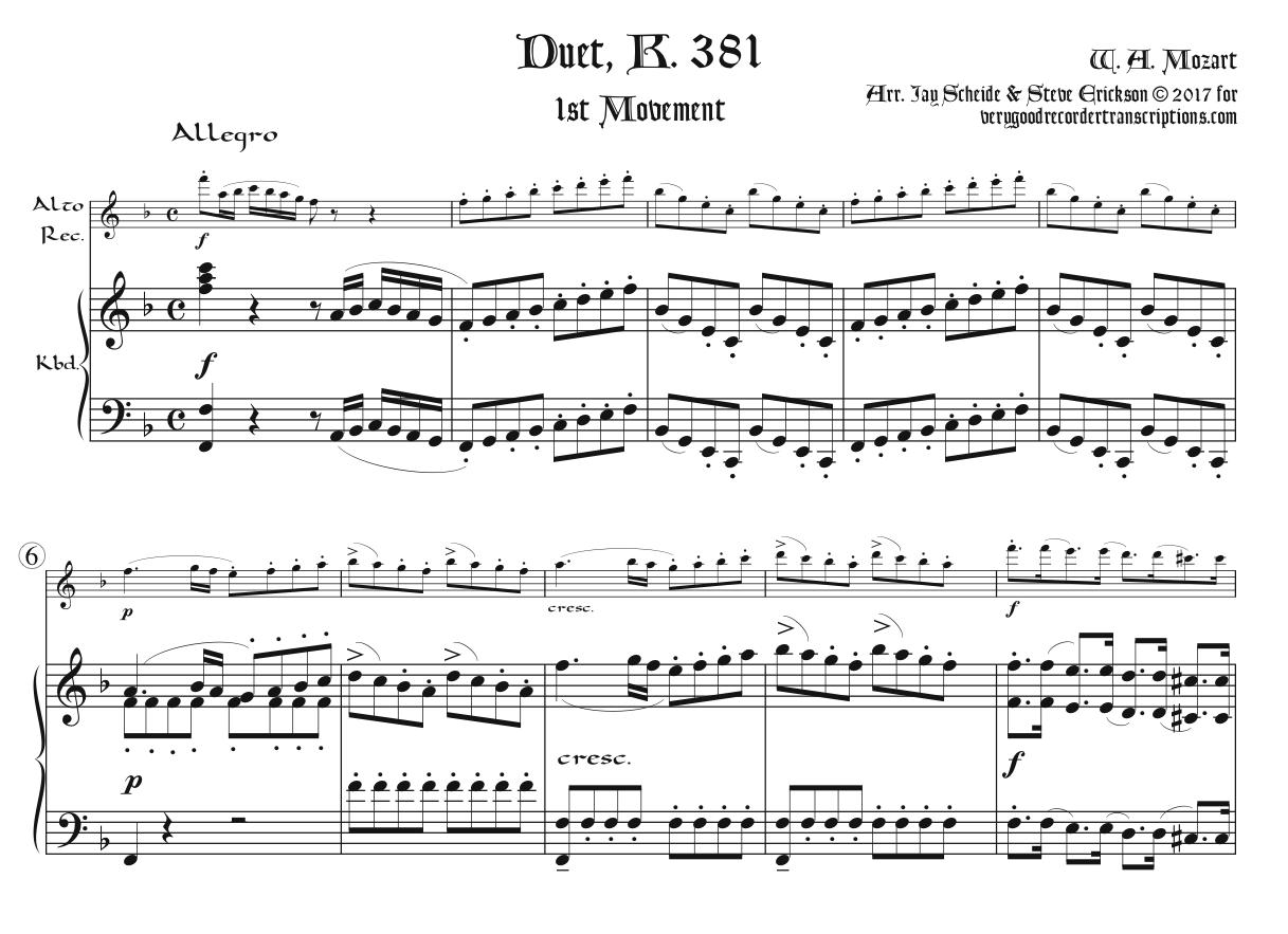Duet, K. 381