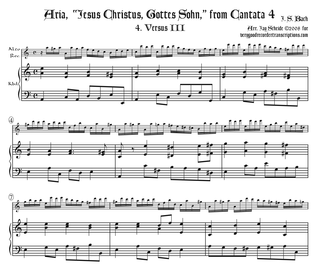 Verse 3, “Jesus Christus, Gottes Sohn”, from Cantata 4