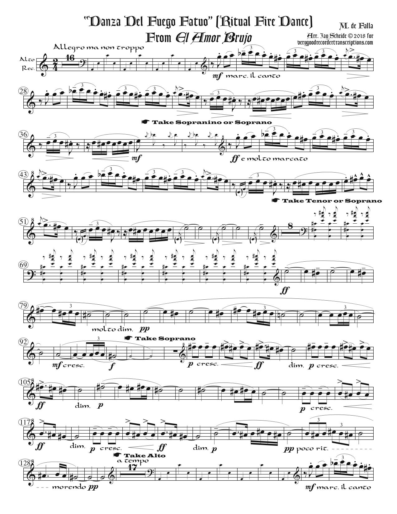 “Ritual Fire Dance” From *El Amor Brujo*