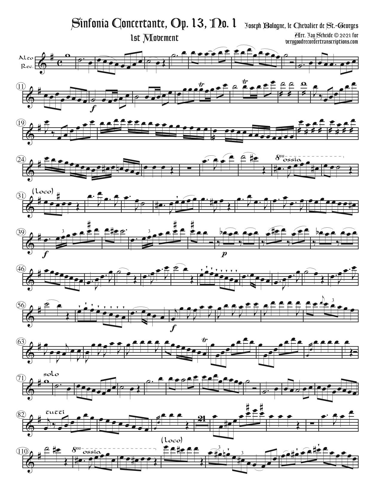 Symphonie Concertante, Op. 13, No. 1
