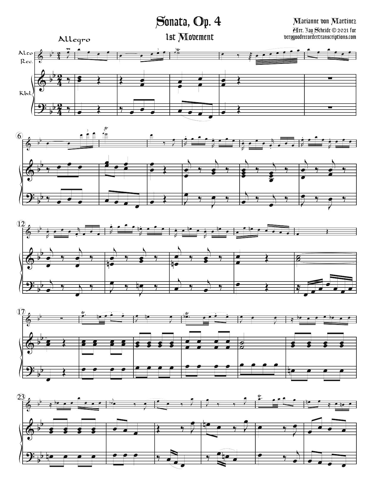 Sonata, Op. 4