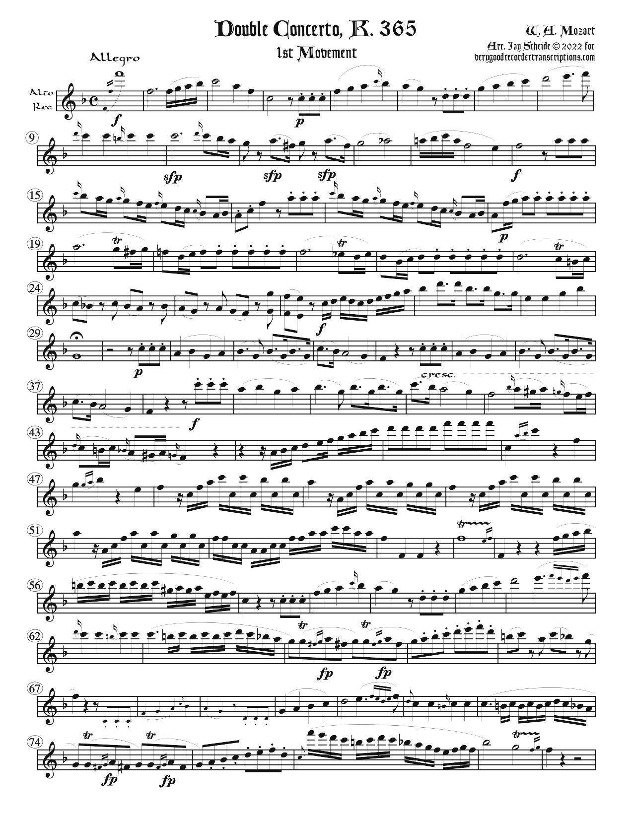 Double Concerto, K. 365