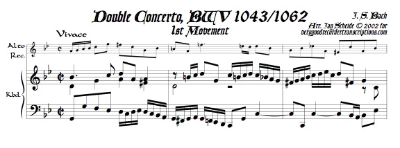 Concerto for 2 Violins, BWV 1043