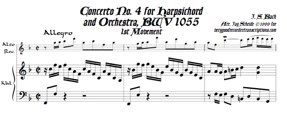 Concerto No. 4, BWV 1055