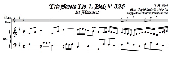 Trio Sonata No. 1, BWV 525
