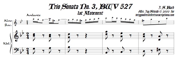 Trio Sonata No. 3, BWV 527
