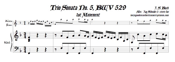 Trio Sonata No. 5, BWV 529