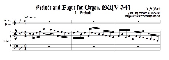 Prelude and Fugue, BWV 541