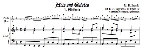Sinfonia from *Acis and Galatea*