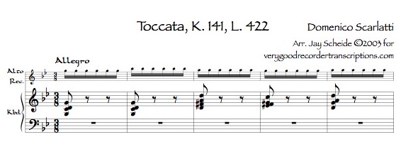 Toccata K. 141, L. 422, P. 271—really hard, medium hard, and easier versions