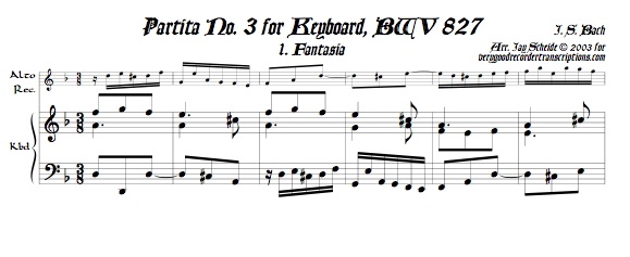 Partita No. 3 Complete, BWV 827