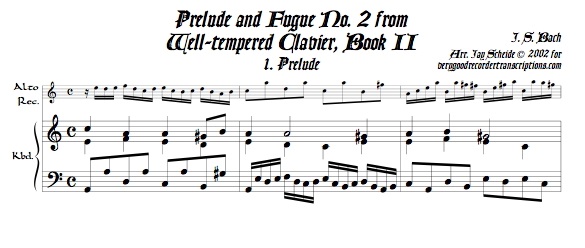 Prélude and Fugue No. 2, BWV 871