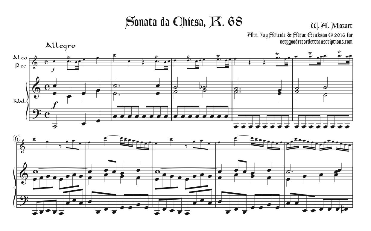 Sonata da Chiesa, K. 68