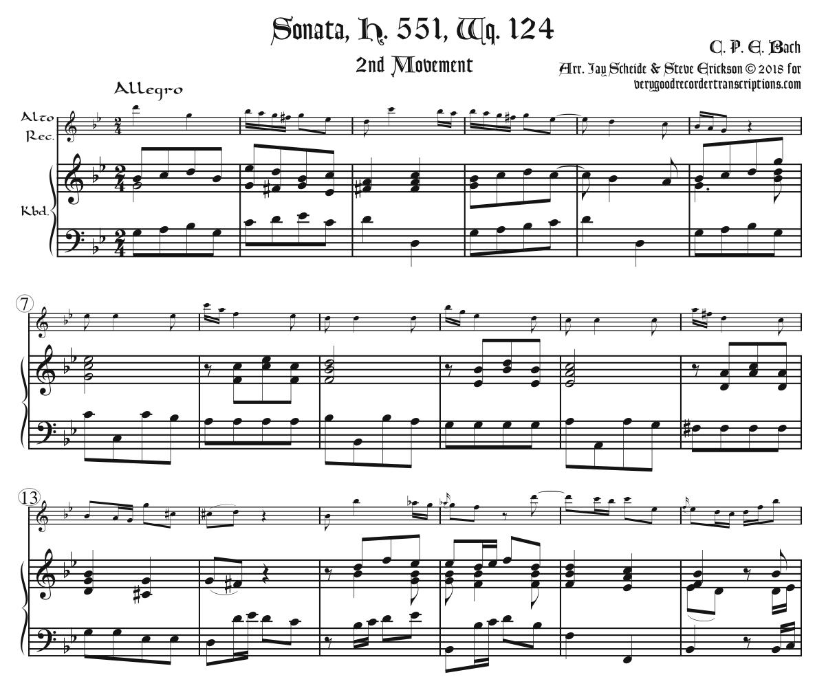 Sonata, H. 551, Wq. 124, complete