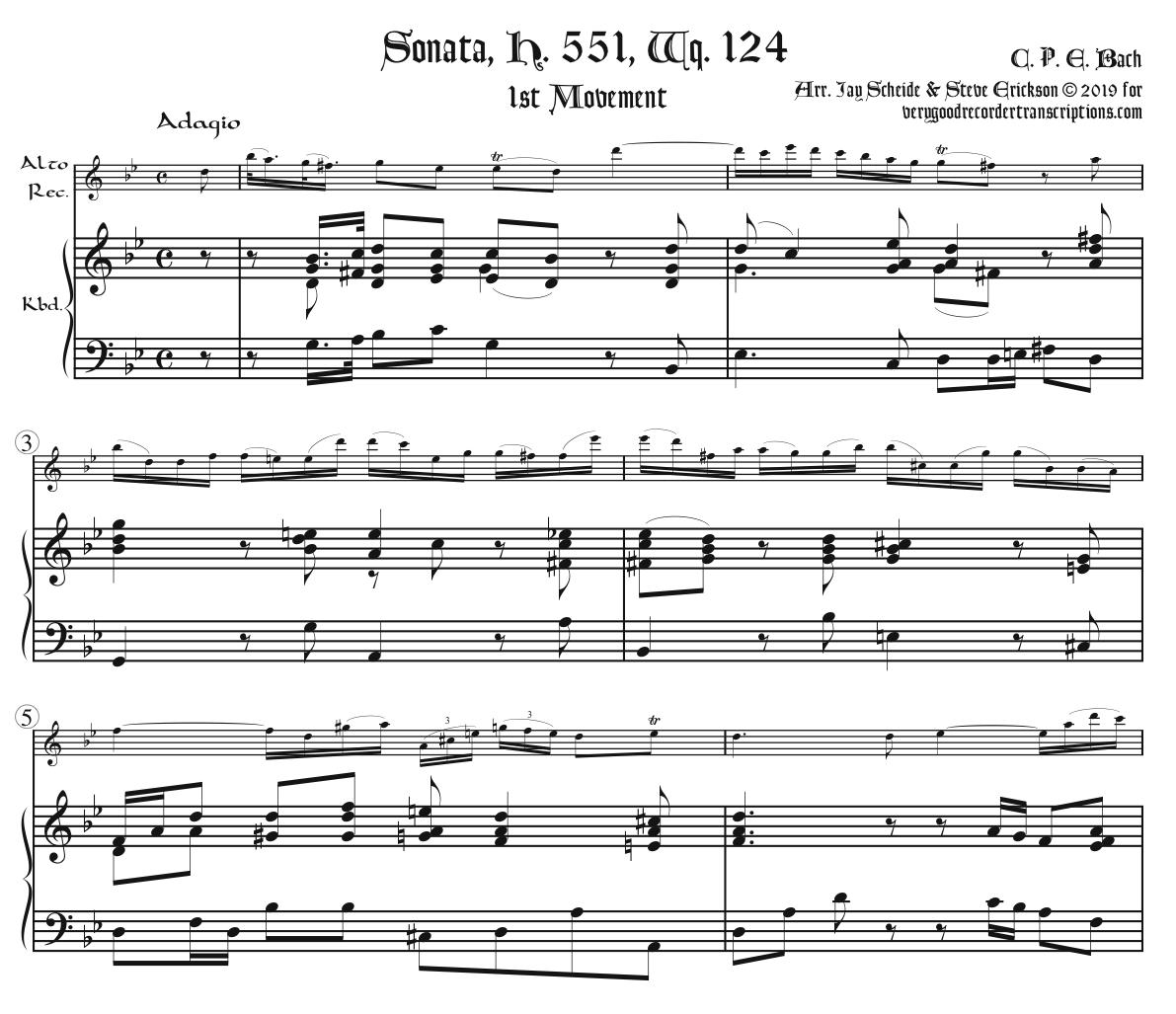 Sonata, H. 552, Wq. 124, complete