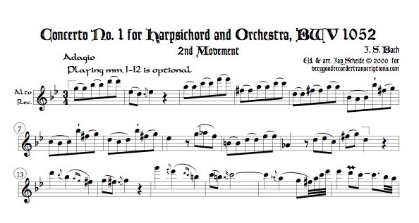 Solo recorder parts for all the items in the Concerto categories. (Not necessary if you get the versions with keyboard.)