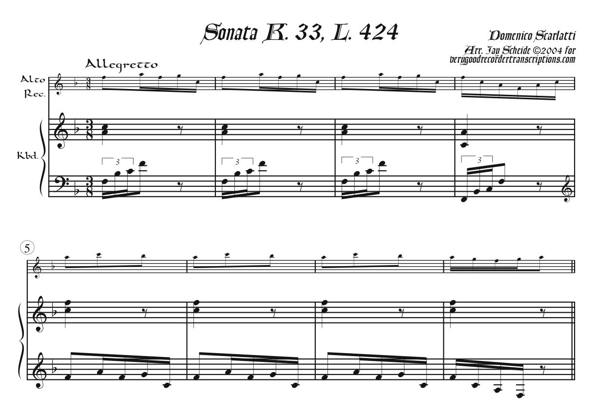 Sonata K. 33, L. 424, P. 130