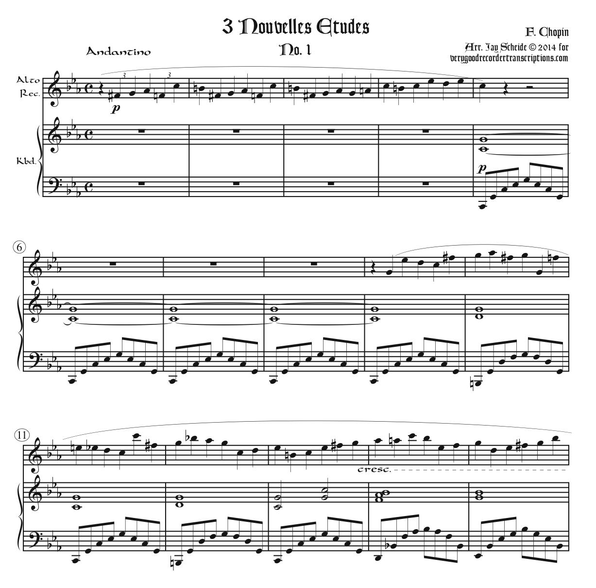Nouvelle Étude No. 1