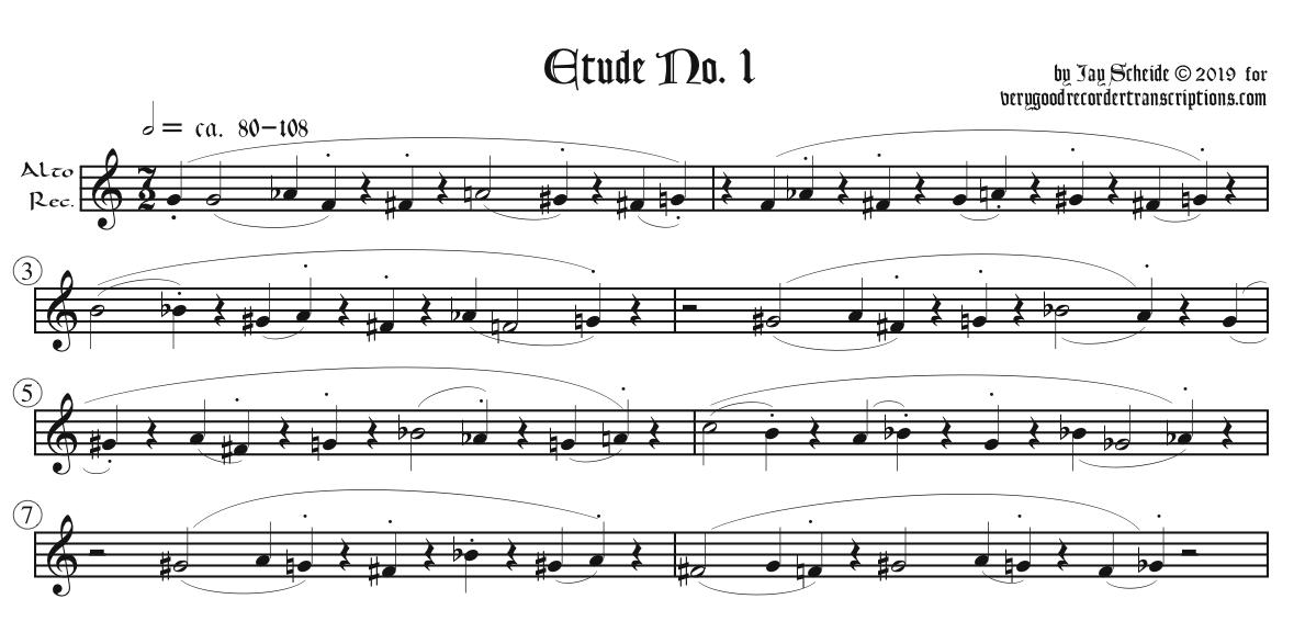 Étude No. 1