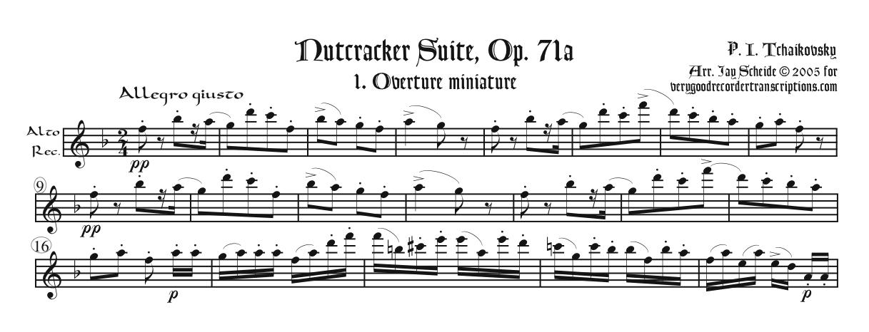 Nutcracker Suite, Op. 71A