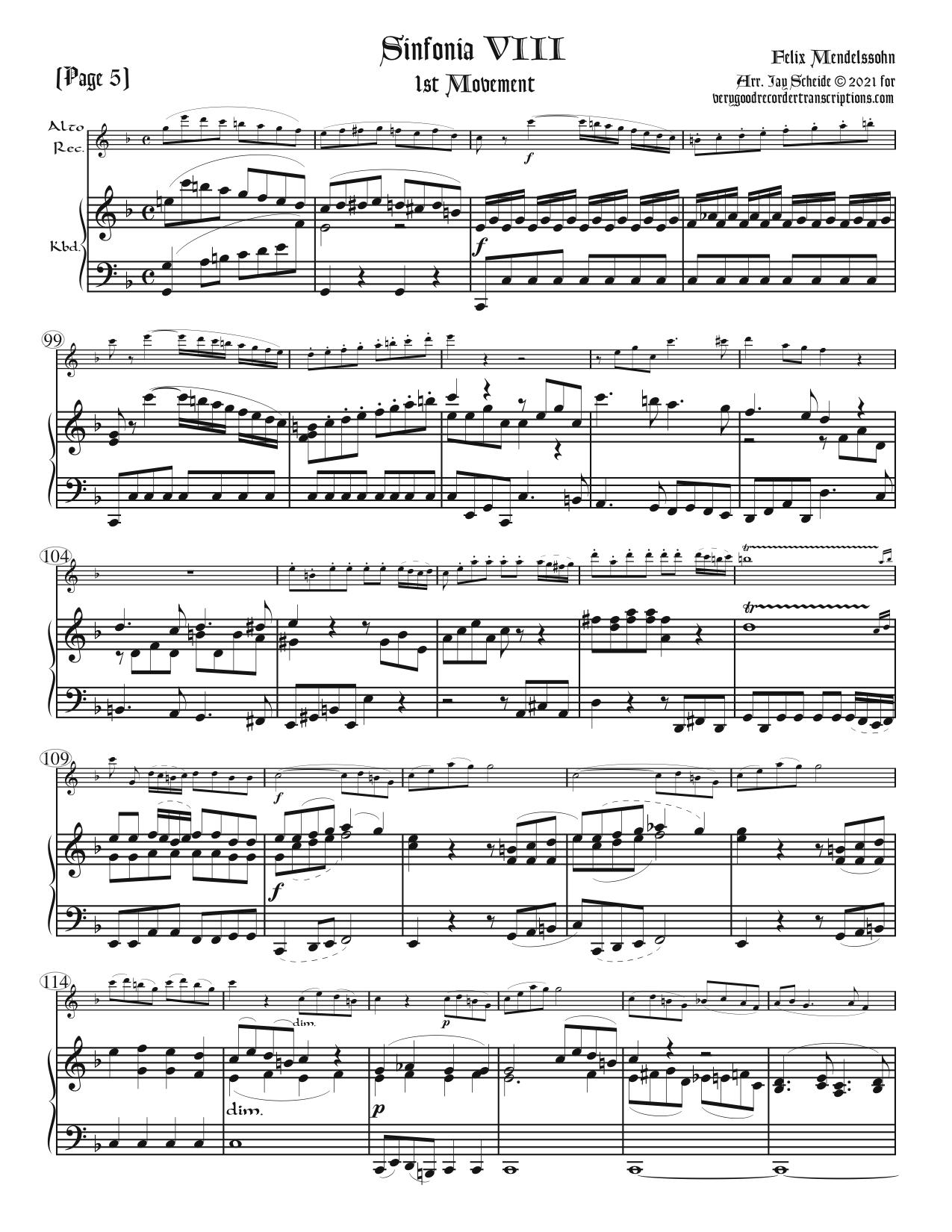 1st movement from String Symphony No. 8