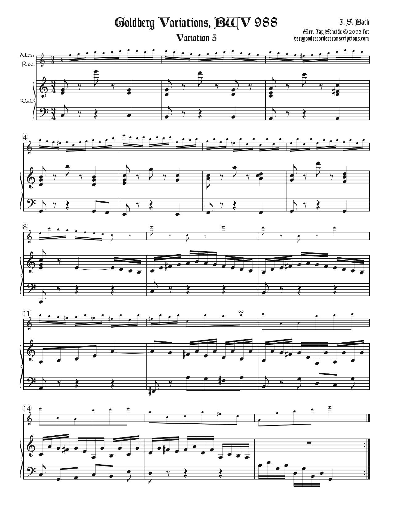 Variations 5 & 7