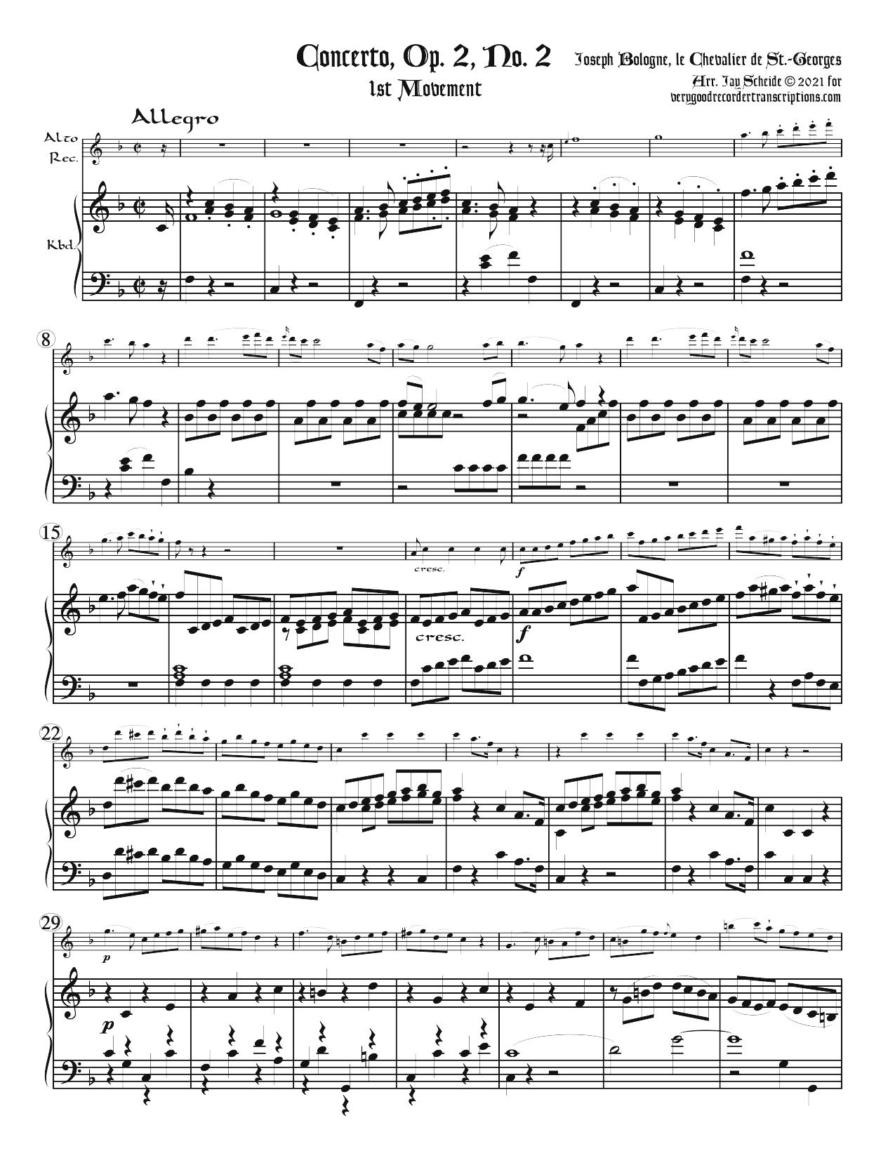 Concerto, Op. 2, No. 2