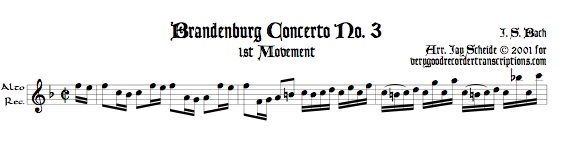 No. 3, BWV 1048, 1st Mvmt.
